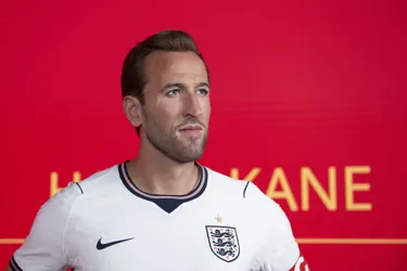 Harry Kane wax figure at Madame Tussauds London