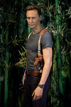 Tom Hiddleston’s wax figure Captain James Conrad