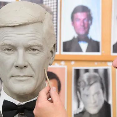 Roger Moore's clay head
