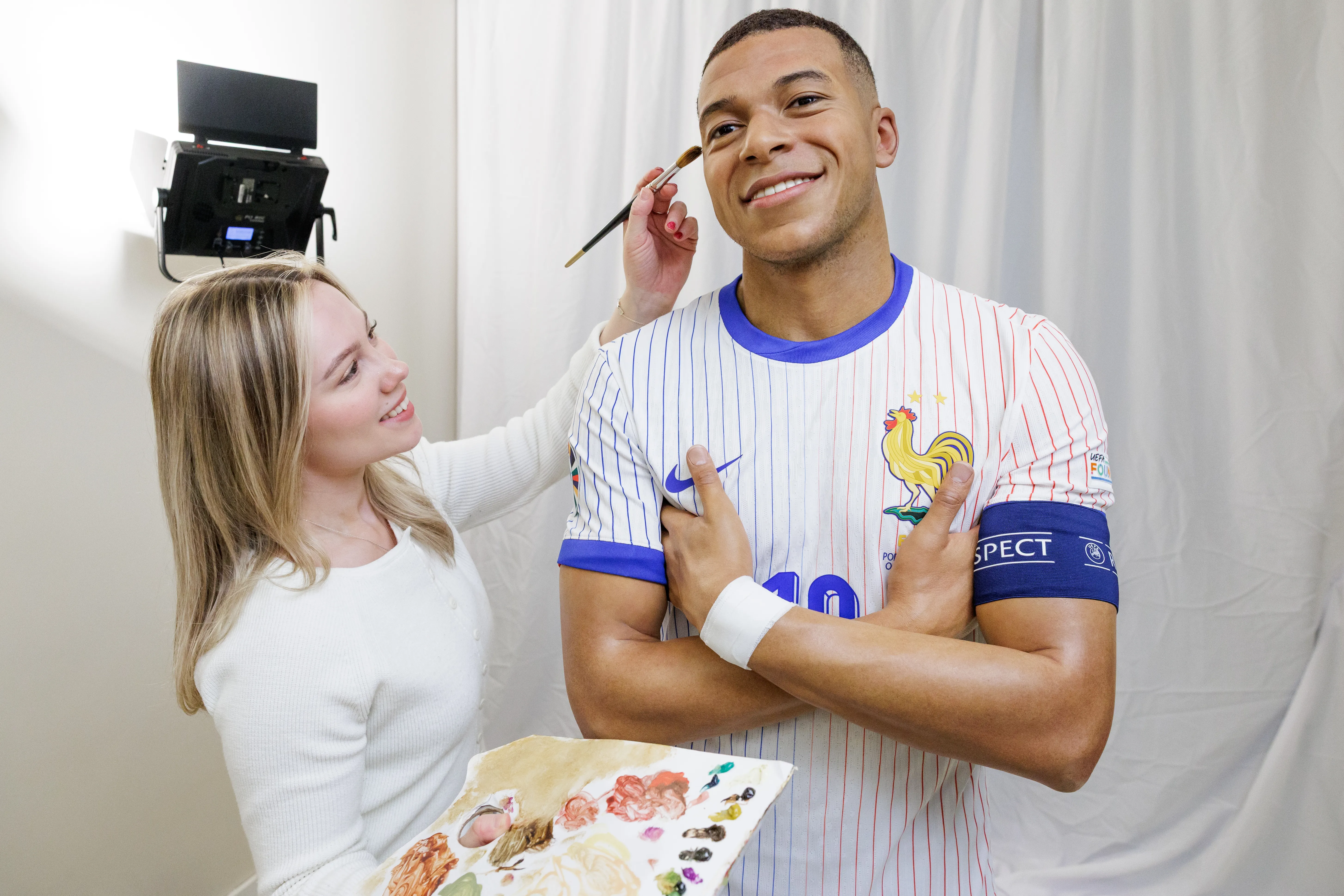 Kylian Mbappé meets his first ever Madame Tussauds London figure
