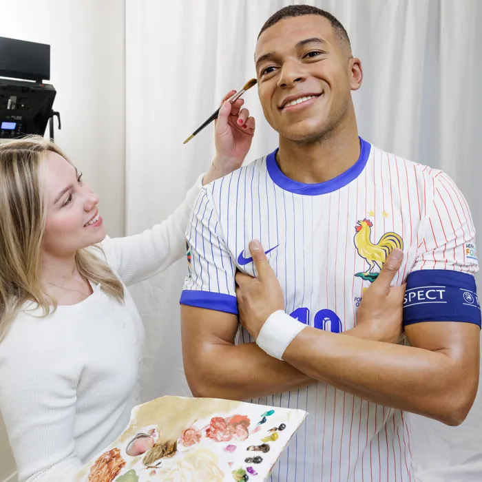 Kylian Mbappé meets his first ever Madame Tussauds London figure