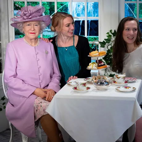Royal Tea with the Queen at Madame Tussauds London
