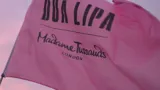 Dua Lipa and Madame Tussauds' flag