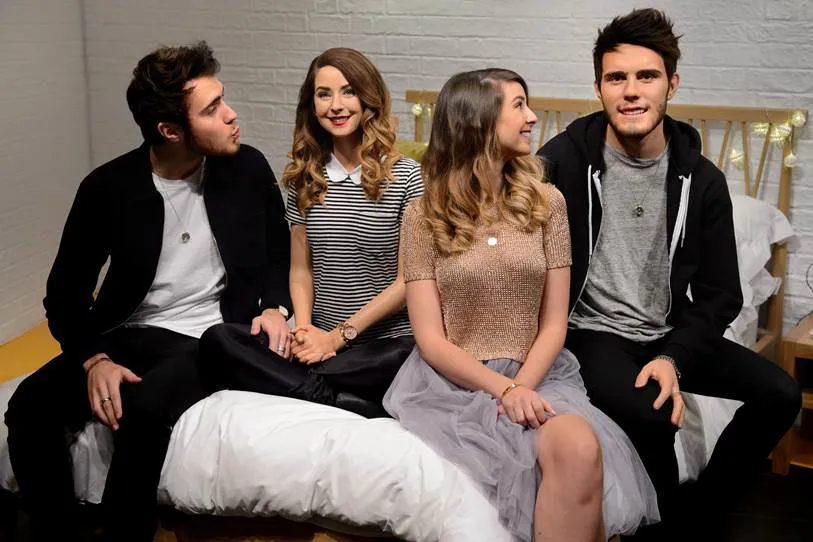 YouTube stars Zoella & Alfie With Their Figures