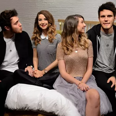 YouTube stars Zoella & Alfie With Their Figures