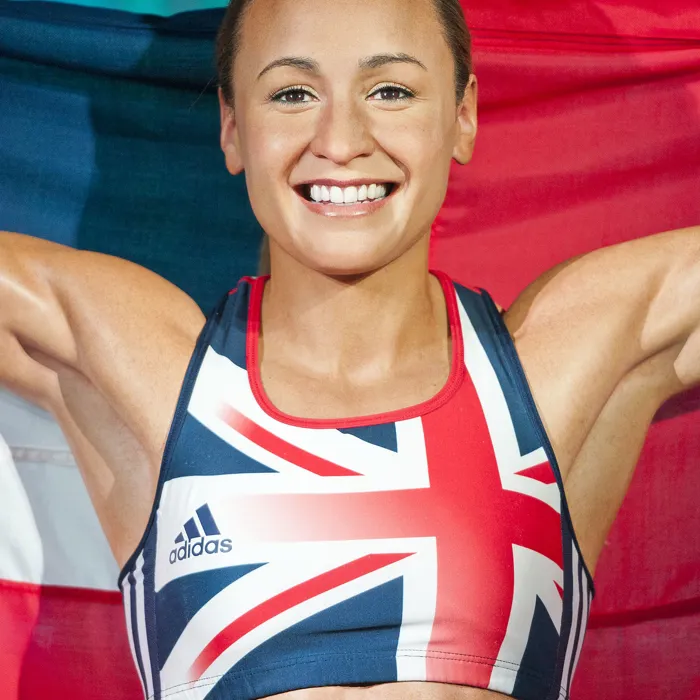 Close up of Jessica Ennis-Hill figure at Madame Tussauds London