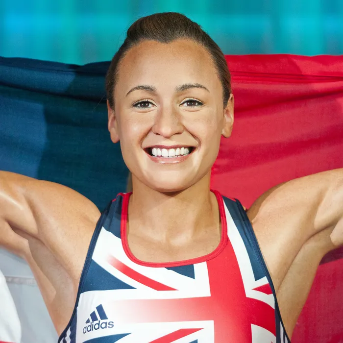 Close up of Jessica Ennis-Hill figure at Madame Tussauds London