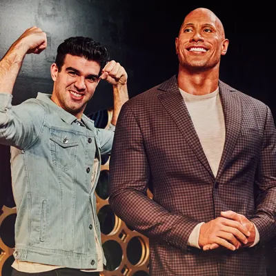 Dwayne The Rock Johnson Figure at Madame Tussauds