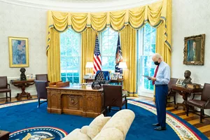 Biden Oval Office Drapes