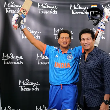 Sachin Tendulkar Madame Tussauds 1 Credit ICC Gettyimages