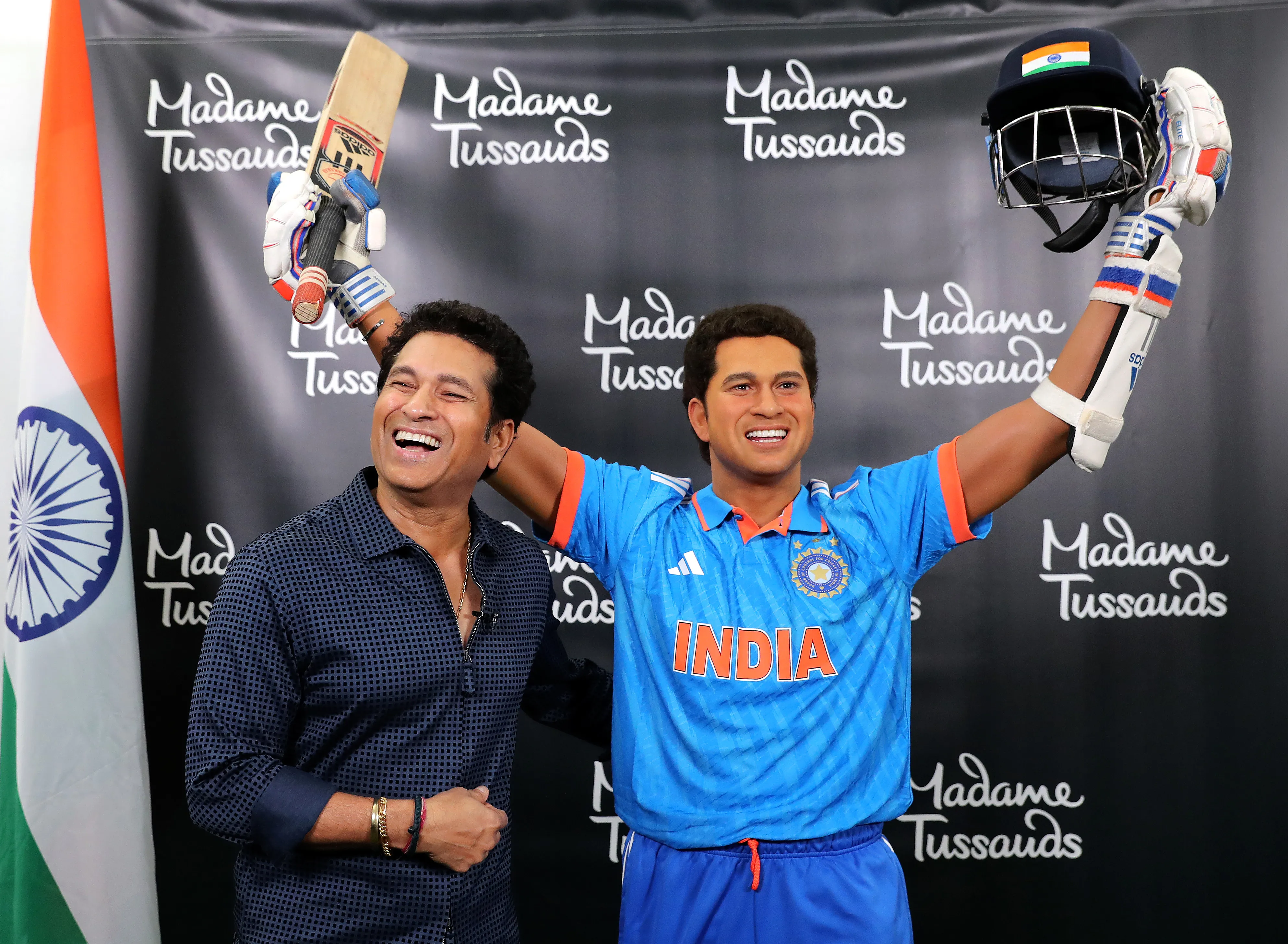 Sachin Tendulkar Madame Tussaudscredit ICC Gettyimages.