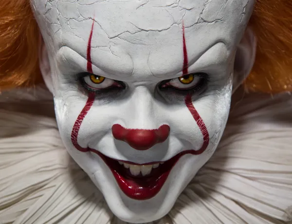 2022 creepy scary clown face horror