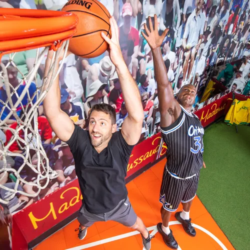 Shaq Orlando Magic wax figure Madame Tussauds Orlando