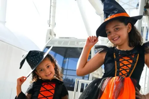 Witches riding the Orlando Eye