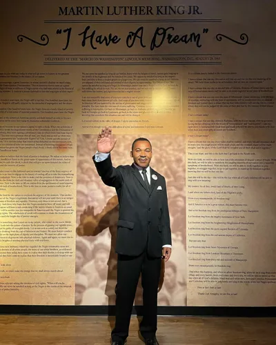 MLK Jr Wax Figure