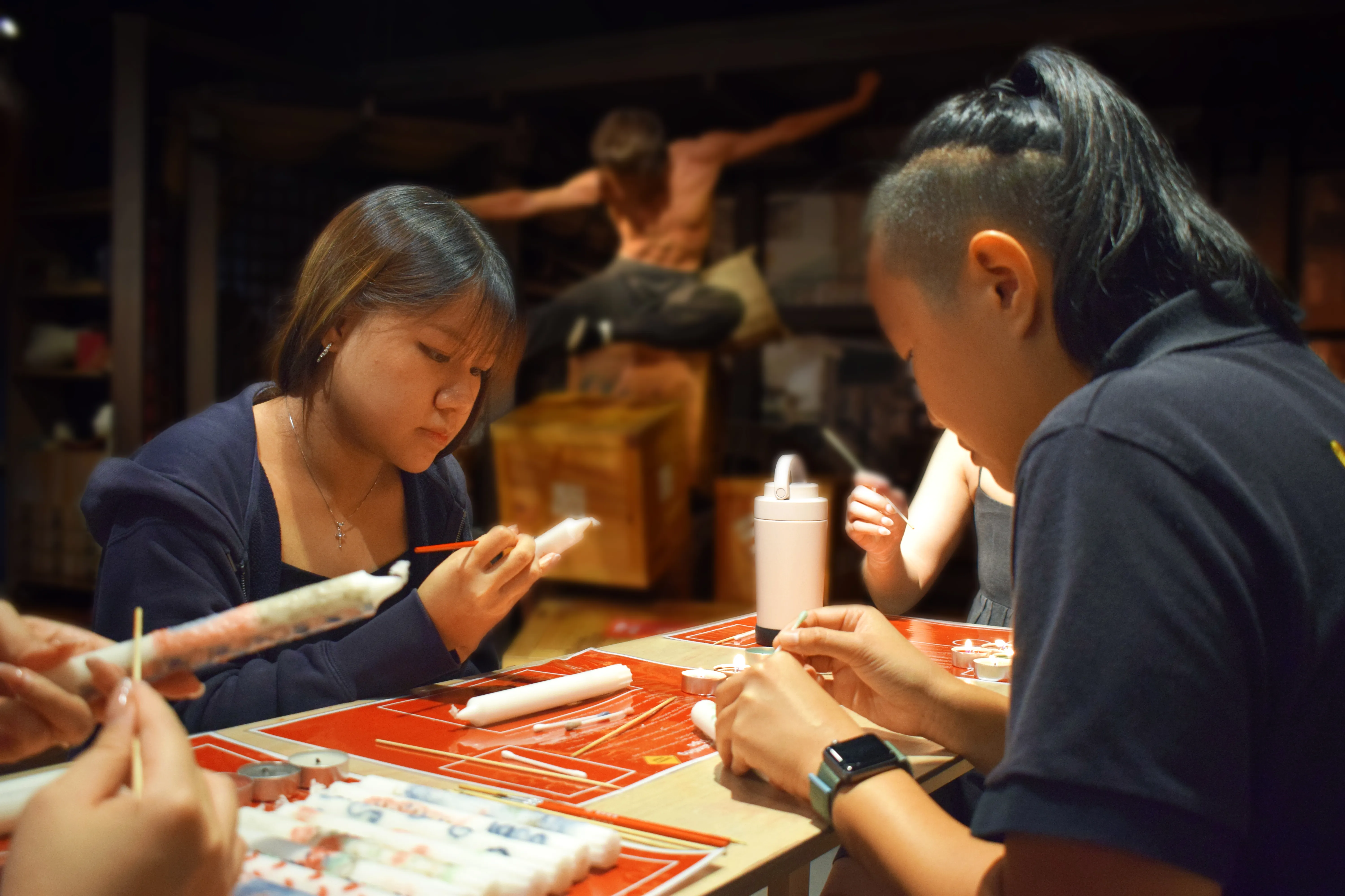 Wellness Program Wax Candle Painting 4