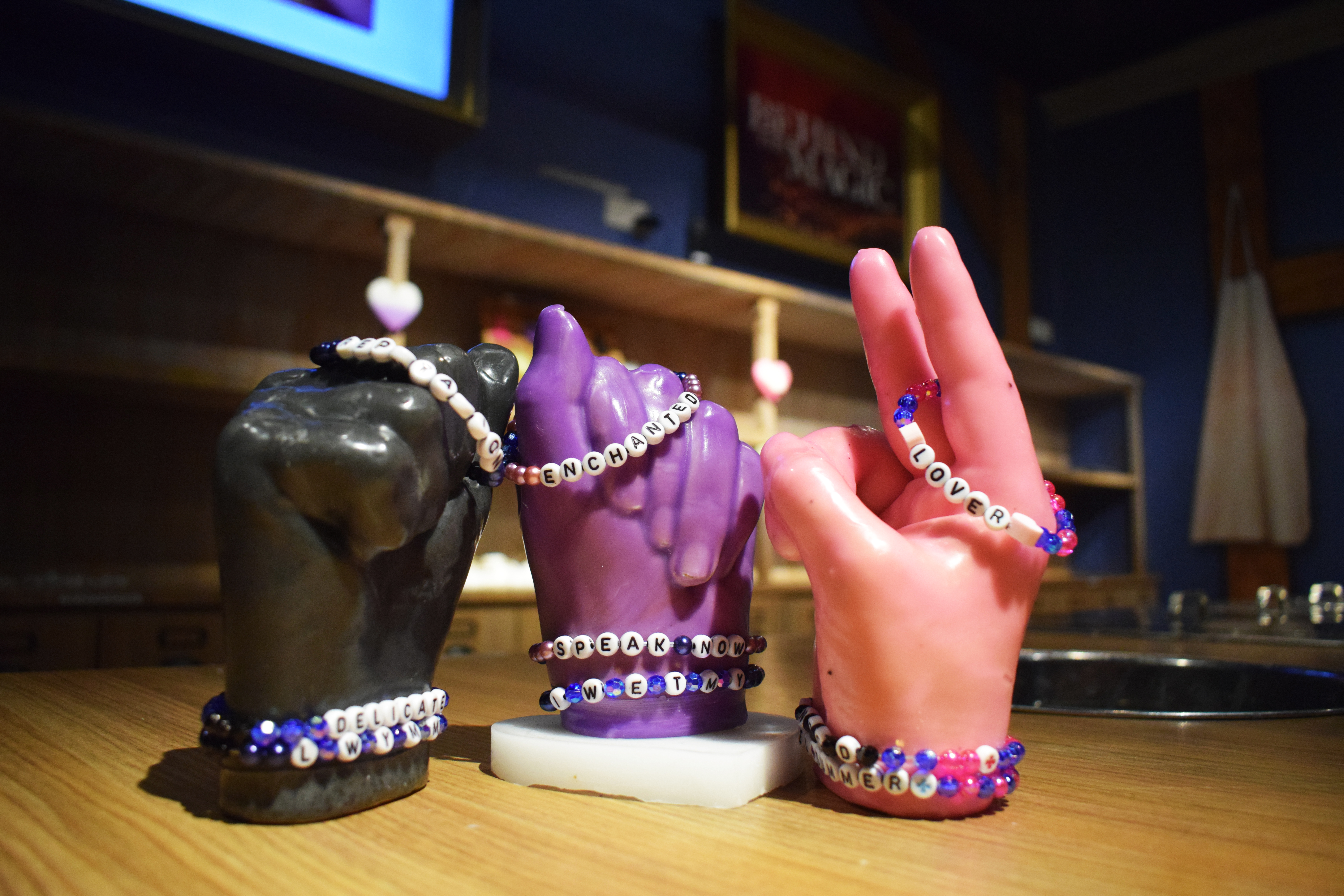 Wax Hands with Friendship bracelet for Swifties