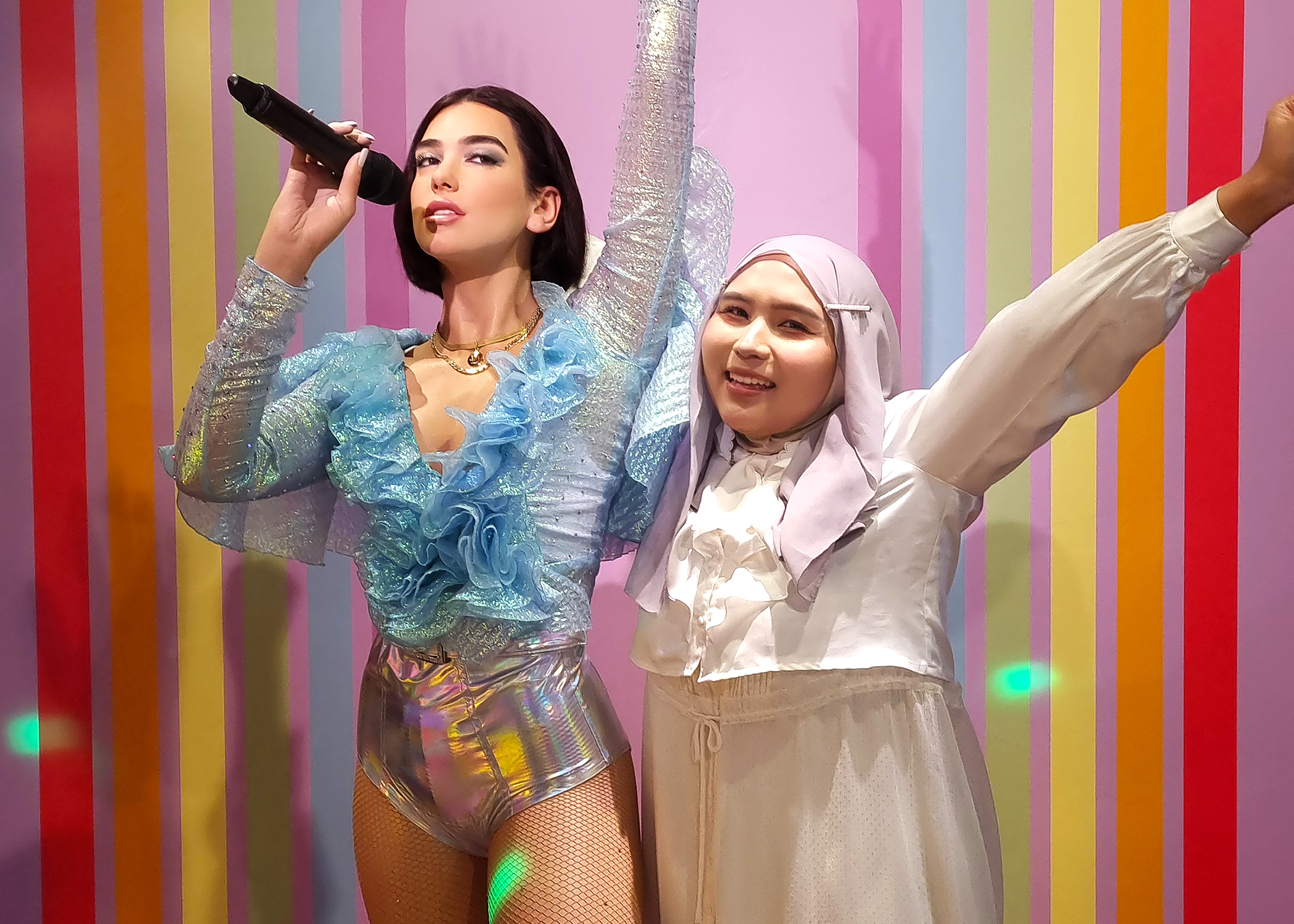 Dua Lipa's wax figure in Madame Tussauds Singapore