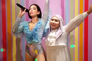 Dua Lipa's wax figure in Madame Tussauds Singapore
