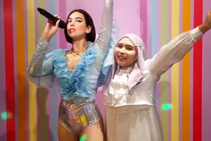 Dua Lipa's wax figure in Madame Tussauds Singapore