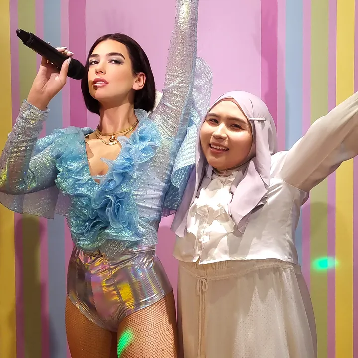 Dua Lipa's wax figure in Madame Tussauds Singapore