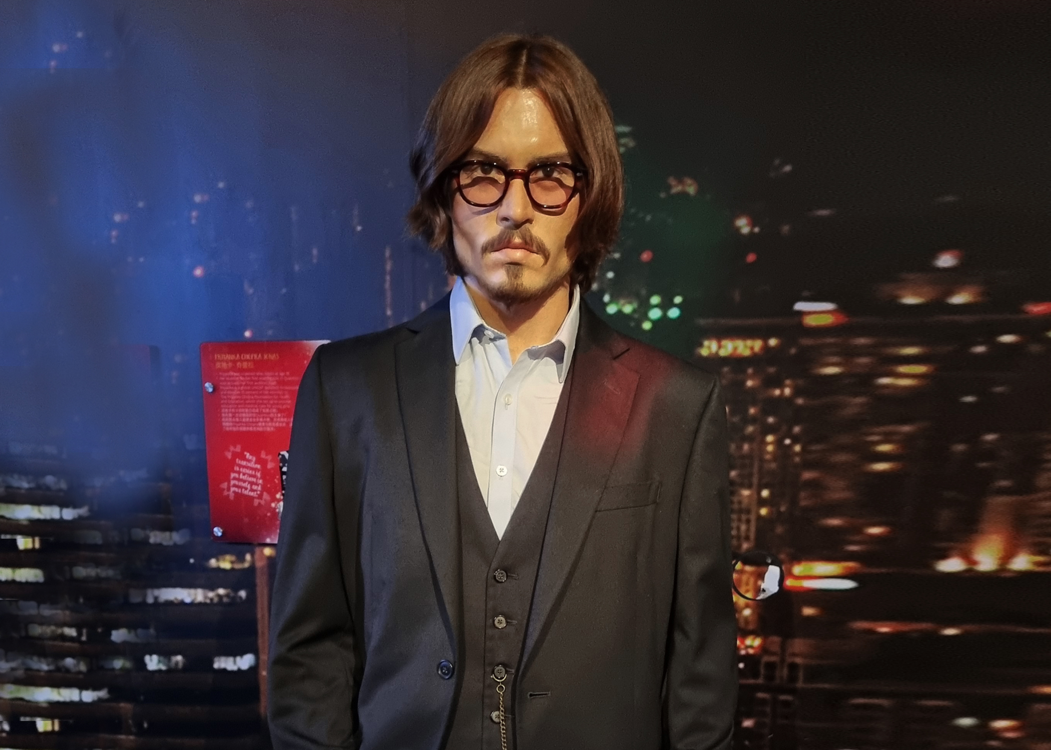 Johnny Depp Wax Figure in Madame Tussauds Singapore