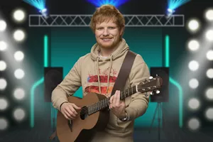 Singer song-writer Ed Sheeran wax figure at Madame Tussauds Singapore