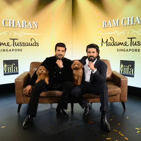 Ram Charan wax figure launch