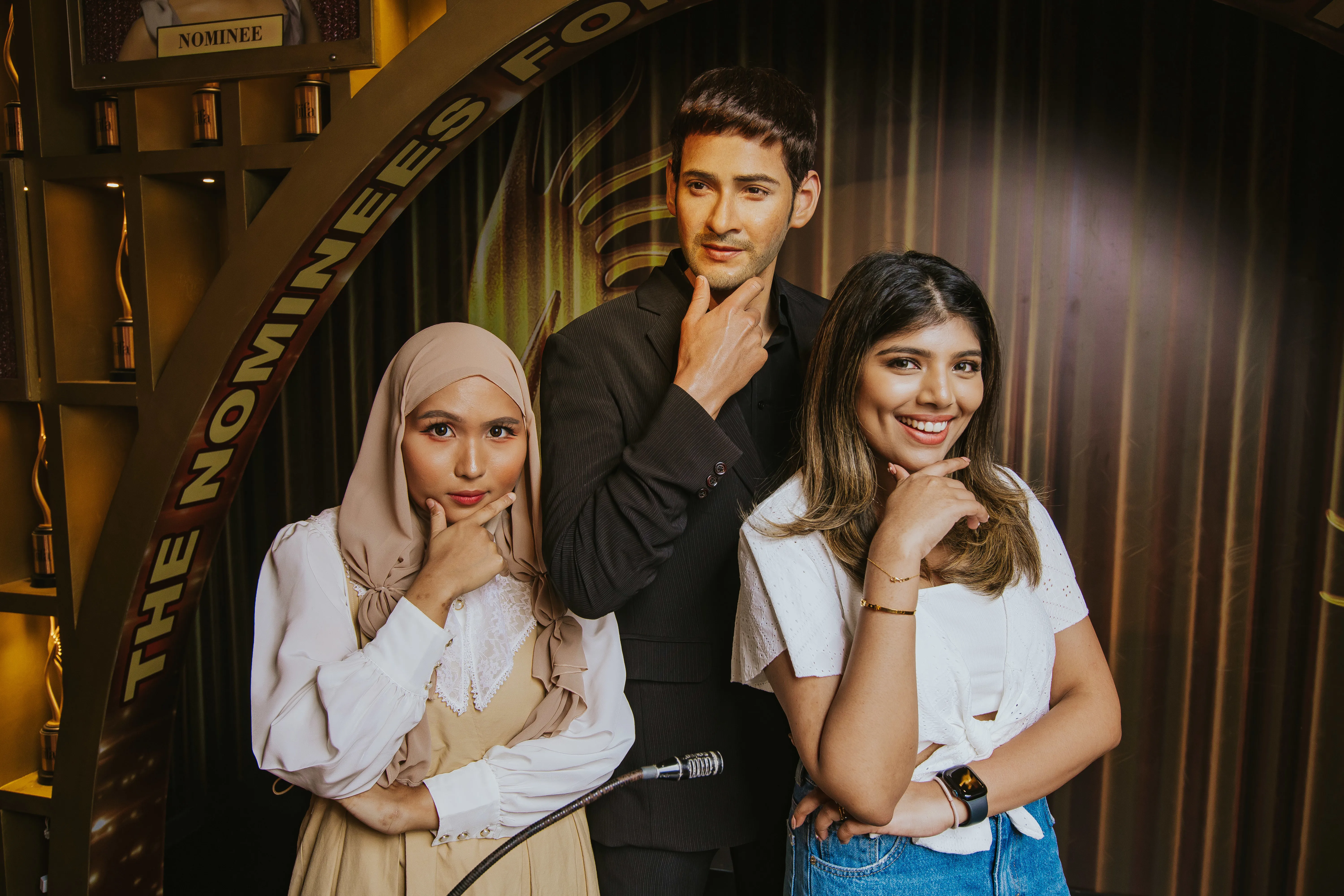 Wax figure of Indian actor Mahesh Babu, exhibited at Madame Tussauds Singapore IIFA Awards Experience Zone.