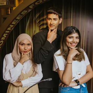 Wax figure of Indian actor Mahesh Babu, exhibited at Madame Tussauds Singapore IIFA Awards Experience Zone.