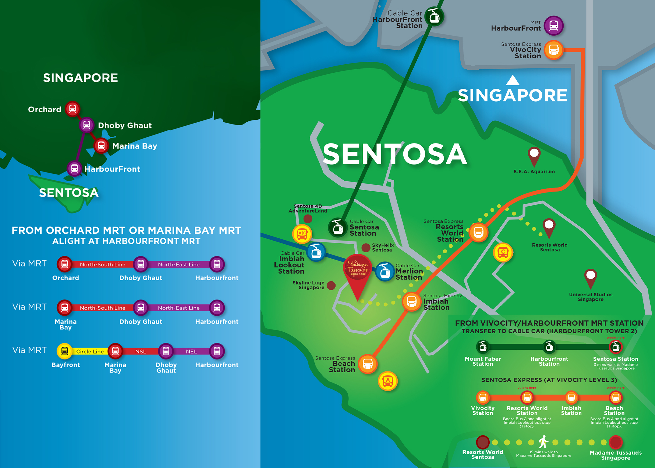 SENTOSA MAP TO MTSG 7 To 5