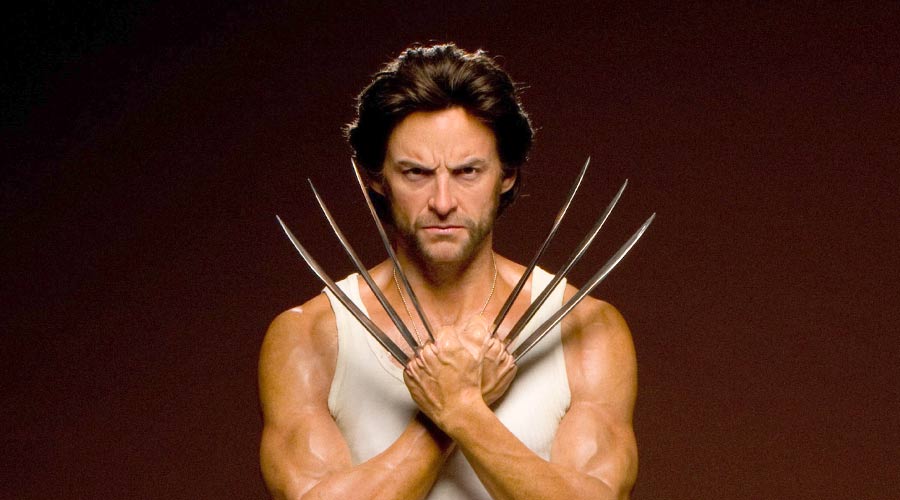wolverine wax work with claws in front of face