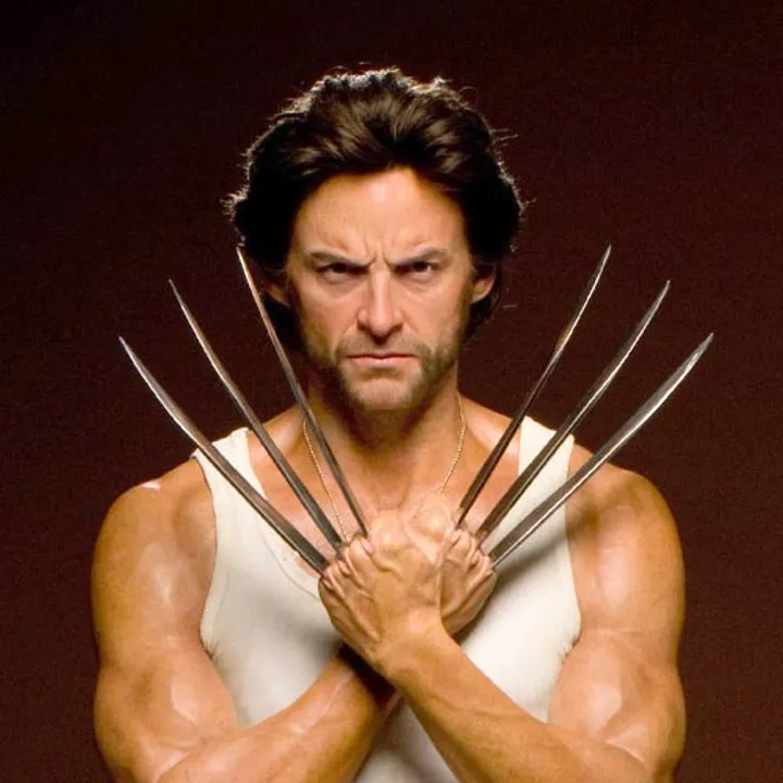 wolverine wax work with claws in front of face