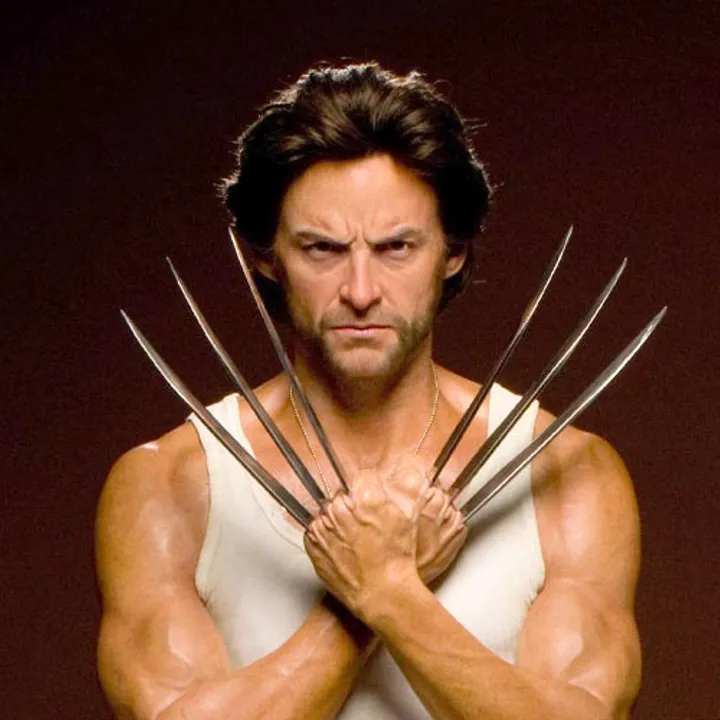 wolverine wax work with claws in front of face