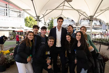 Jacob Elordi At Flower Market With Group