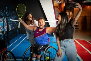 Guests Posing With Dylan Alcott