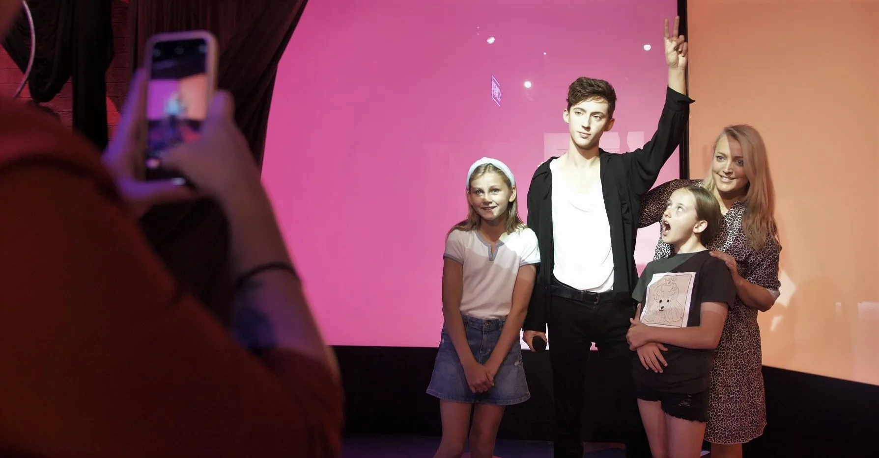 Jackie O Meets Troye Sivan's Wax Figure