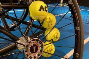 Dylan Alcott Tennis Balls Competition