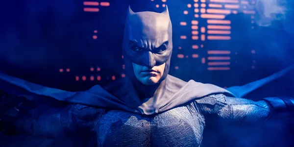 batman in blue light