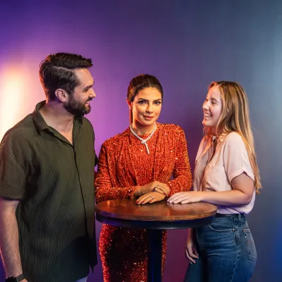 Priyanka Chopra Jonas Wax Figure and Guests
