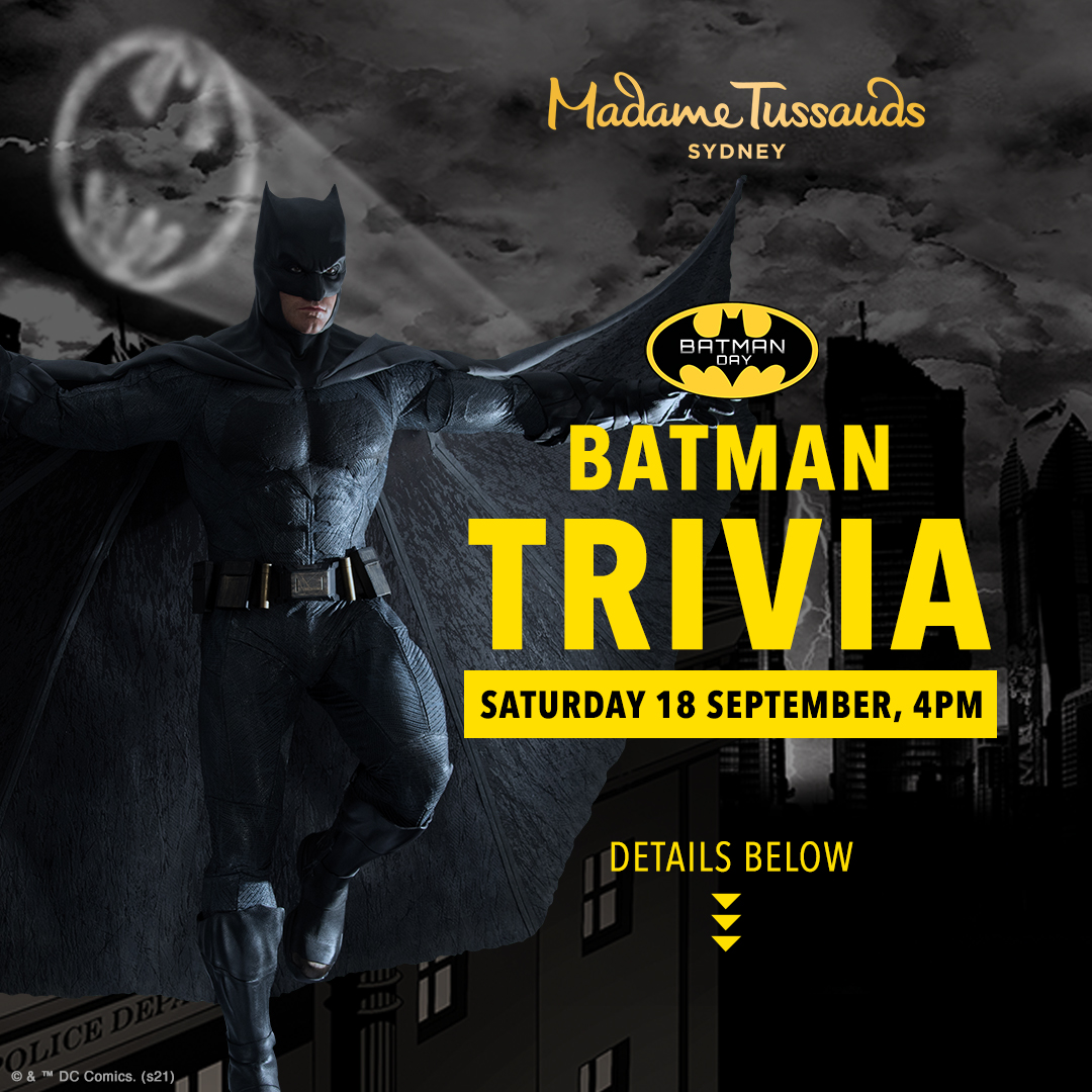 Virtual Batman Day Trivia - Madame Tussauds Sydney™