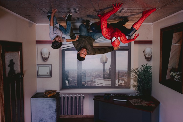 Father and son hanging out with Spiderman at Madame Tussauds in Sydney - KKDay 9 Best Family Attractions in Sydney