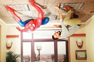 spiderman on ceiling