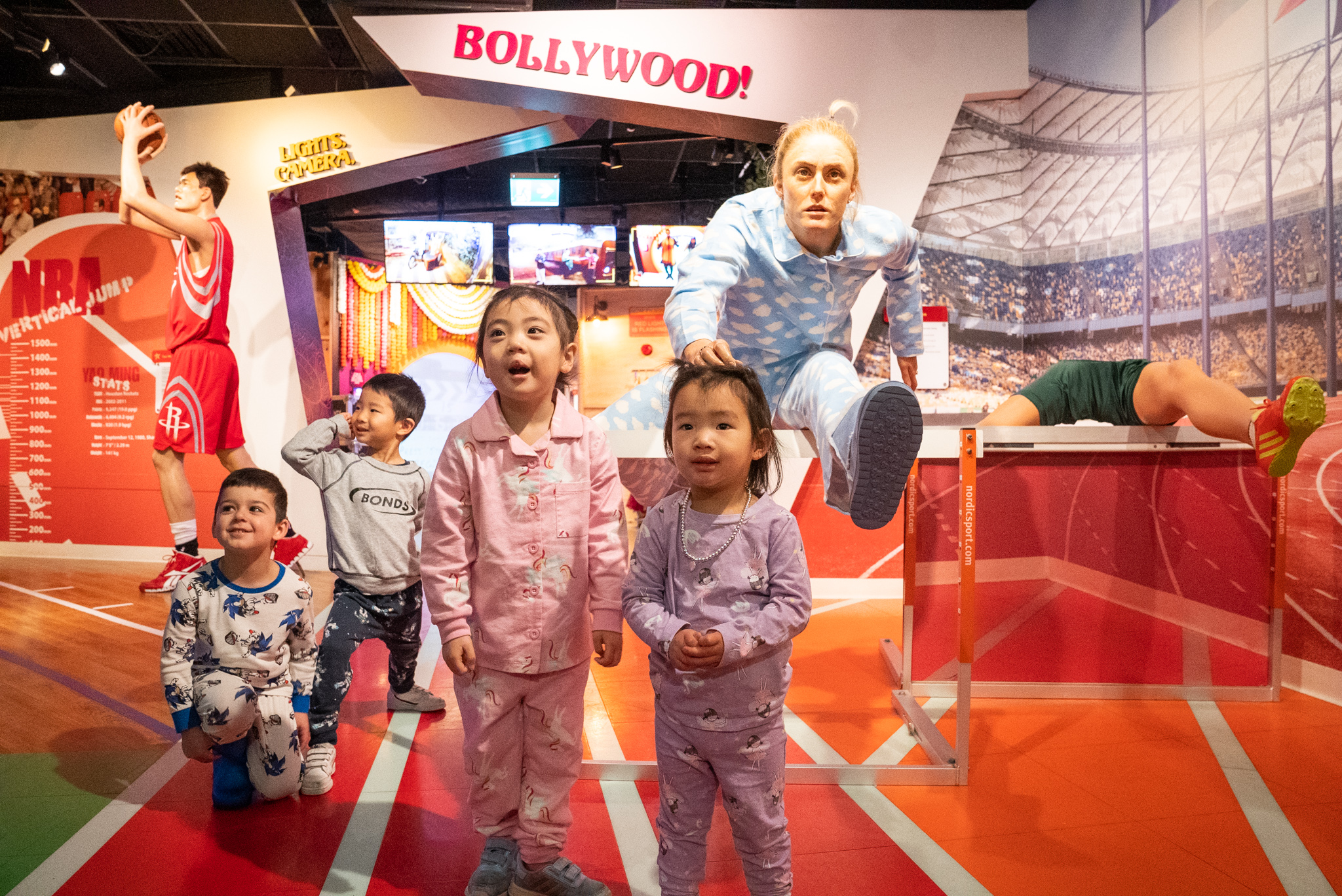 Kids Interact With Sally Pearson In Sports Zone