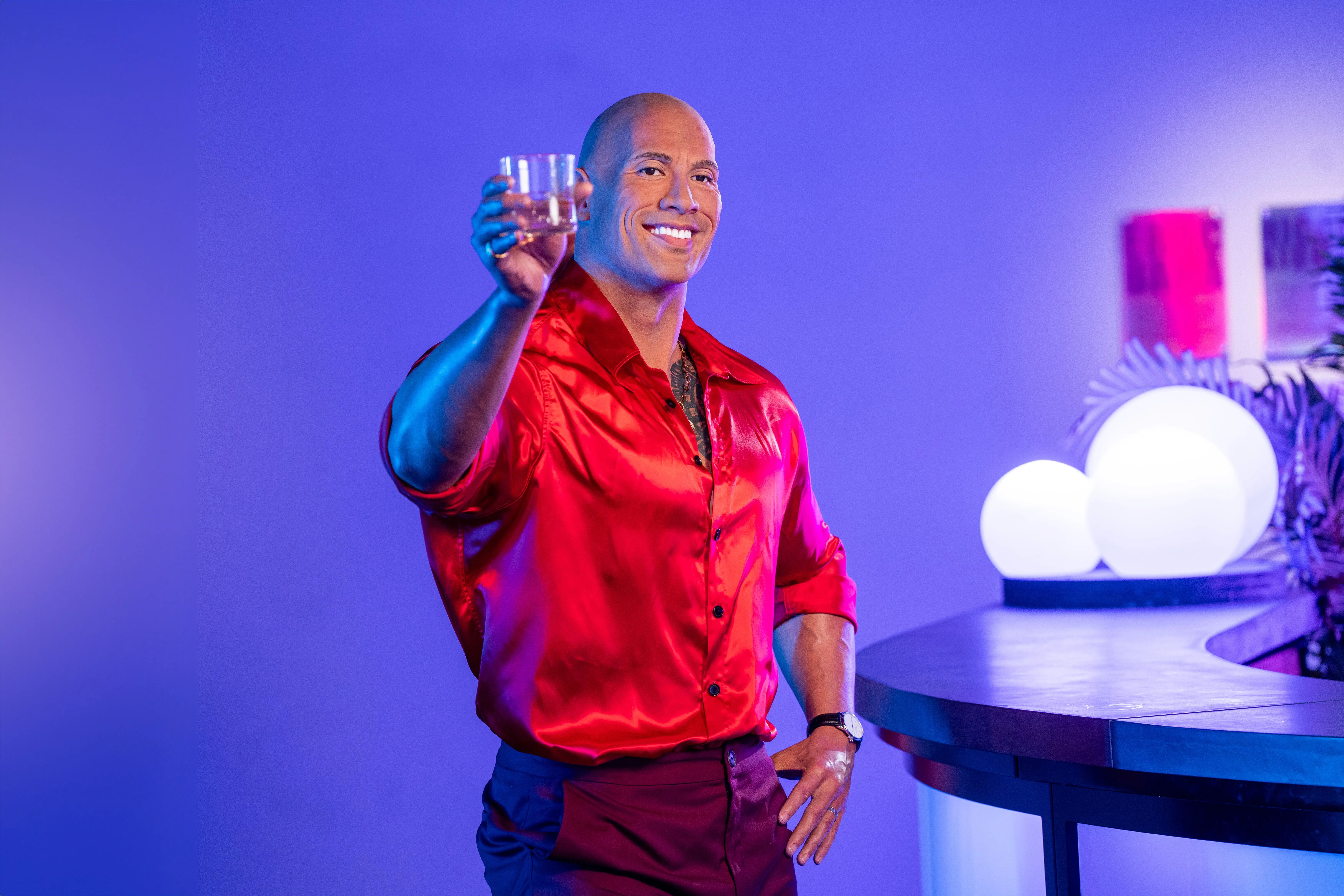 Dwayne Johnsons figure at Madame Tussauds Sydney