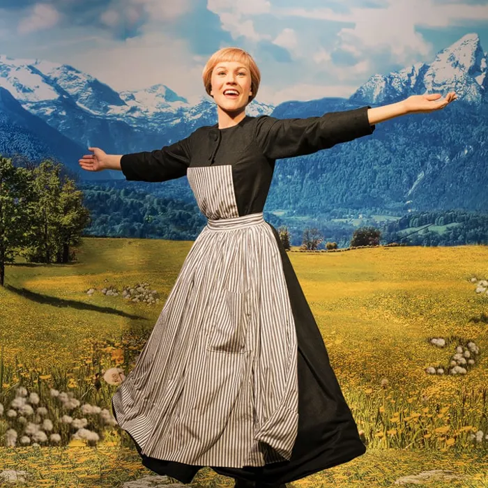 Die Wachsfigur von Julie Andrews im Filmbereich des Madame Tussauds Wien