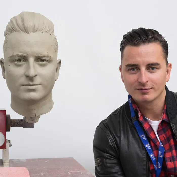 Andreas Gabalier during the creation of his wax figure at Madame Tussauds™ Vienna