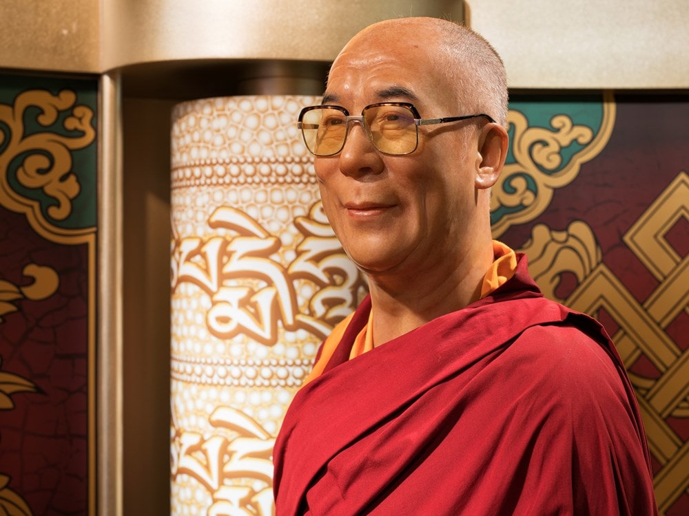 Der Dalai Lama als Wachsfigur im Madame Tussauds™ Wien