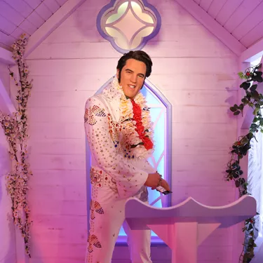Wachsfigur von Elvis Presley im Madame Tussauds™ Wien 