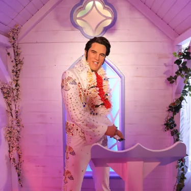 Wachsfigur von Elvis Presley im Madame Tussauds™ Wien